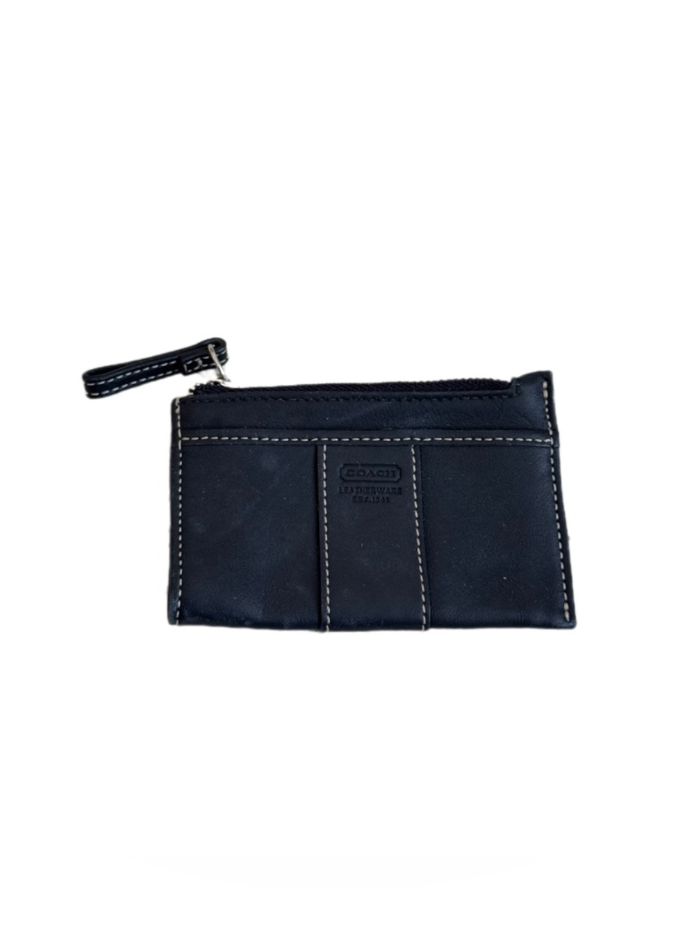 Vintage Coach Leatherware Black Mini Skiny Coin Wallet